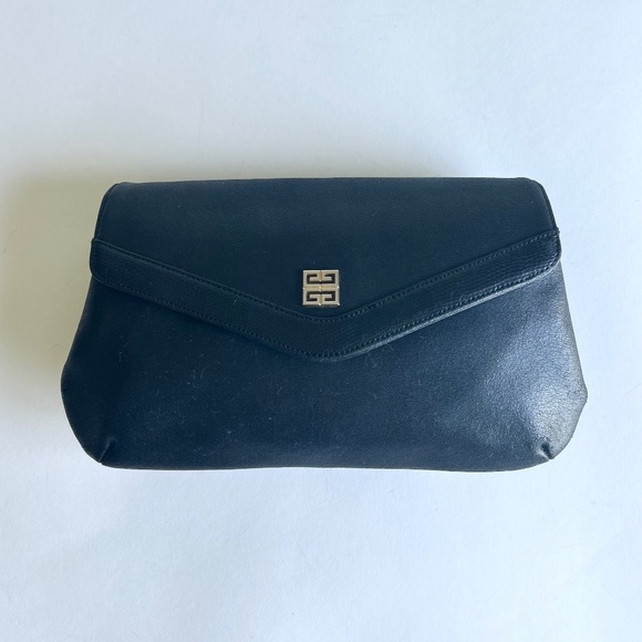 Gevenchy Black Genuine Leather Cloth - Picture 1 of 13